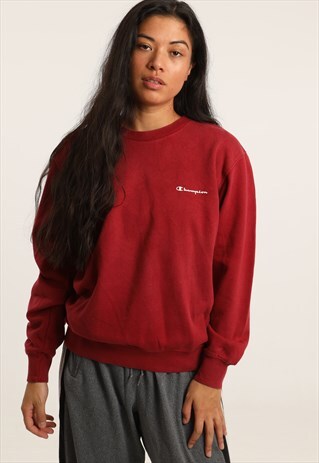 VINTAGE CHAMPION PRINT SPELLOUT SWEATSHIRT