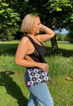 The Checkered Cross Over Bag