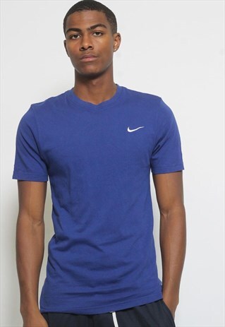 VINTAGE NIKE LOGO T-SHIRT BLUE