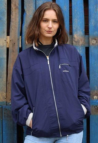 VINTAGE 90S BLUE ADIDAS FESTIVAL JACKET