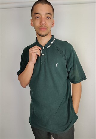VINTAGE RALPH LAUREN POLO SHIRT IN BLACK