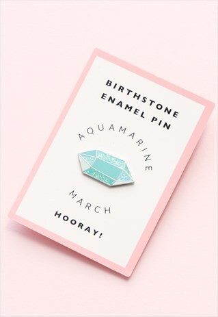 AQUAMARINE/MARCH - ENAMEL PIN