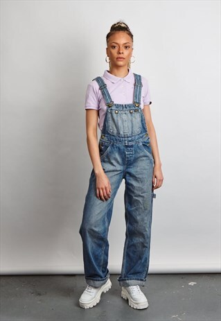 VINTAGE 90'S LEE MID-WASH DUNGAREES
