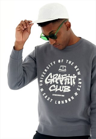 GRAFFITI CLUB GREY SWEATSHIRT