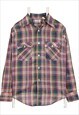 Vintage 90's Levi's Shirt Long Sleeve Button Up Check Green