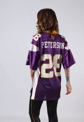 VINTAGE REEBOK NFL T-SHIRT JERSEY TOP FOOTBALL UK 12 (FACQ)