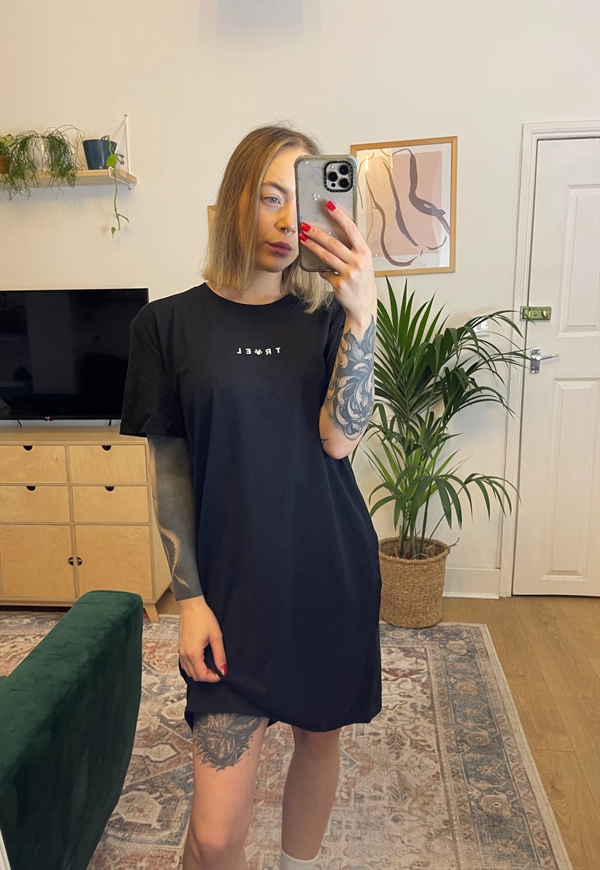 T shirt dress hot sale with cycling shorts