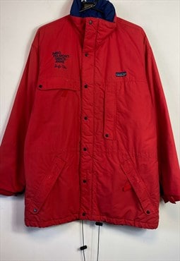 Vintage Red Patagonia Long Jacket Coat Large