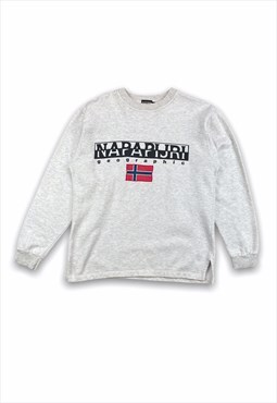 Napapijri vintage 90s spell out sweatshirt
