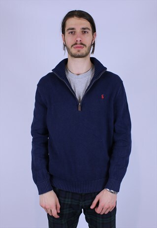 POLO RALPH LAUREN JUMPER 1/4 ZIP RARE