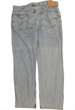 Vintage 90's Levi's Trousers / Pants Straight Leg Baggy Blue