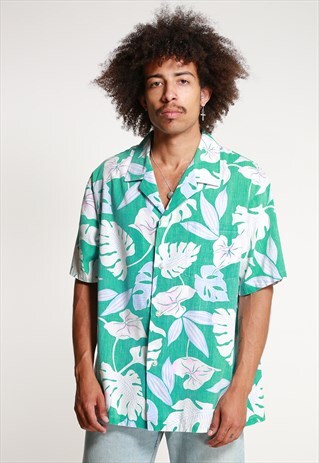 80'S HAWAIIAN SHORT SLEEVED SHIRT