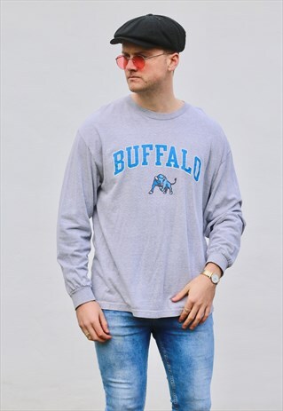 NFL USA 90S VINTAGE LIGHTWEIGHT BUFFALO BILLS SWEATSHIRT