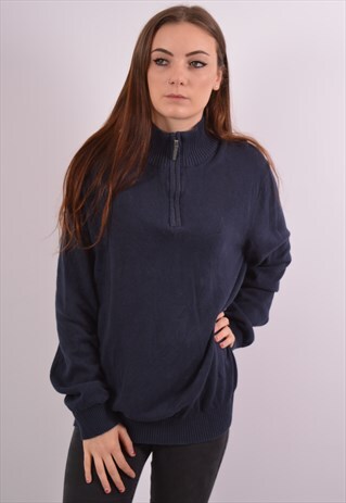 VINTAGE NAUTICA JUMPER SWEATER BLUE