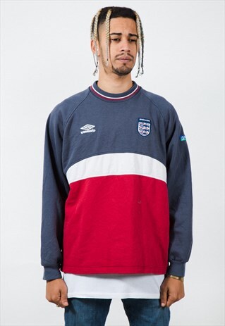 VINTAGE STYLE 90S UMBRO EMBROIDERED SWEATSHIRT/ S4068
