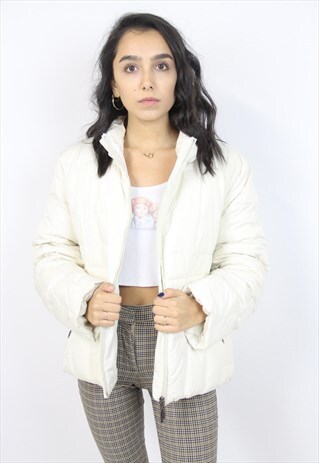 VINTAGE 90'S CREAM PADDED JACKET