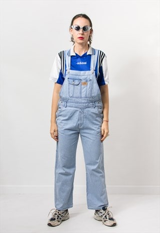Vintage 90's denim overalls in blue dungarees jumpsuit