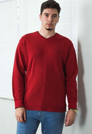 VINTAGE POLO RALPH LAUREN T-SHIRT LOGO 90S XL 12.4