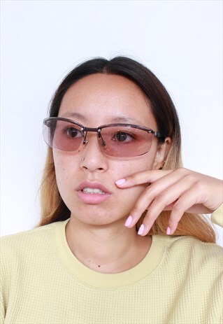 VINTAGE BROWN/ PURPLE Y2K ERA SUNGLASSES