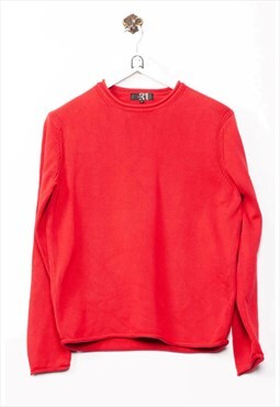 Simons Sweater Knit Pattern Red