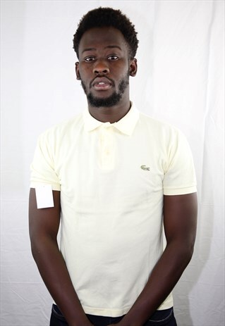 VINTAGE LIGHT YELLOW SPORT POLO SHIRT
