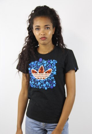 VINTAGE ADIDAS BUBBLE DESIGN T-SHIRT