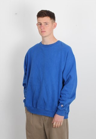 VINTAGE CHAMPION SWEATSHIRT BLUE
