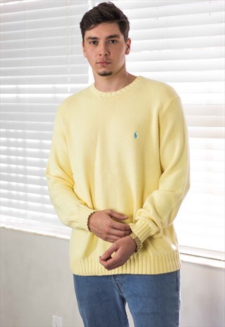 VINTAGE POLO RALPH LAUREN SHIRT LOGO 90S L 20.7