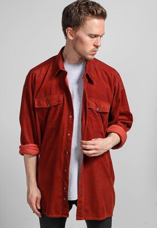 VINTAGE OVERSIZED CORDUROY SHIRT