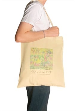 Claude Monet The Artist's Garden In Giverny Tote Bag Titled