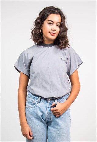 VINTAGE 90'S MONOCHROME DOGTOOTH RALPH LAUREN T-SHIRT