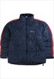 Vintage 90's Fila Puffer Jacket Full Zip Up Heavyweight