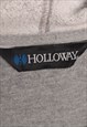 HOLLOWAY 90'S COLLEGE HOODIE SMALL GREY