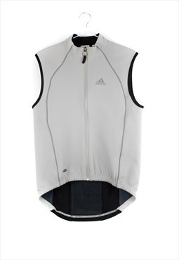 Vintage Adidas Climawarm Vest Jacket in Grey S