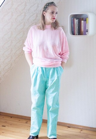 LIGHT PINK KNITTED LONG JUMPER