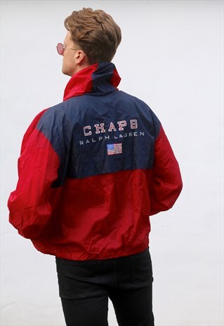 RALPH LAUREN CHAPS VINTAGE USA TRACK JACKET