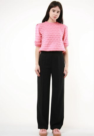 VINTAGE WOOL MAX MARA WIDE LEG HIGH WAISTED TROUSERS 361