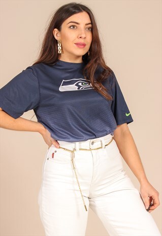 VINTAGE 90S NIKE T-SHIRT IN BLUE