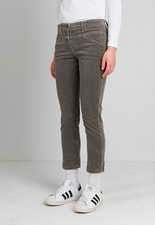 VINTAGE GREY CLOSED TROUSERS BOTTOMS