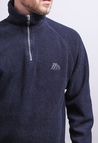 VINTAGE KAPPA HALF ZIP FLEECE TOP
