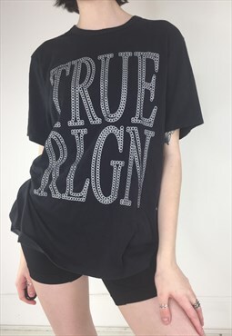Vintage Y2k True Religion Baggy Logo T-Shirt