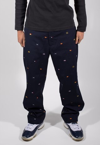 TOMMY HILFIGER WORLD FLAG TROUSERS