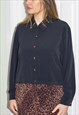 VINTAGE 90'S LEOPARD PRINT COLOUR BLOCK LONG BLOUSE / DRESS