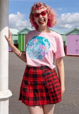 Fish Bowl Pastel Pink Crop Top