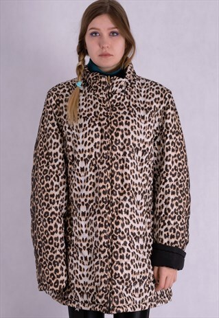 VINTAGE LEOPARD PRINT WOMEN'S JACKET FROM THE 90S