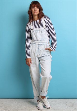 80'S DENIM BIB DUNGAREES M