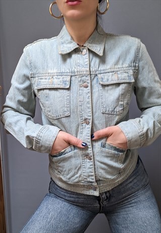 VINTAGE Y2K DENIM JACKET STEFANEL SIZE SMALL