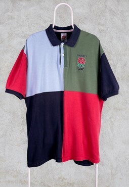 Vintage Hackett England Rugby Polo Shirt XXL