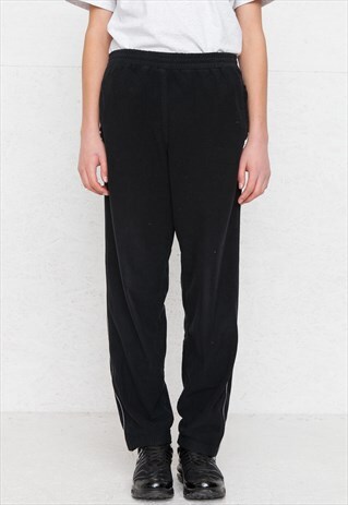 VINTAGE RETRO BLACK UMBRO TRACK BOTTOMS JOGGERS