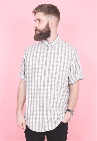 VINTAGE RALPH LAUREN CHAPS CHECK SHIRT /R8049